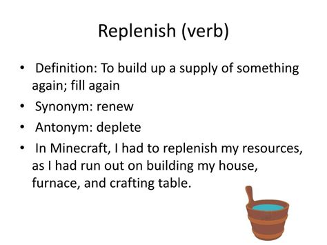 replenish meaning in tagalog|Replenish In Tagalog .